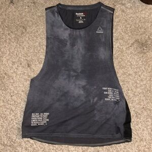 Reebok Combat UFC Women's Burnt Sienna Speedwick Perf. Spray Dye Tank Top